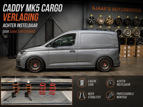 volkswagen caddy mk5 cargo sas instelbare verlagingsveren